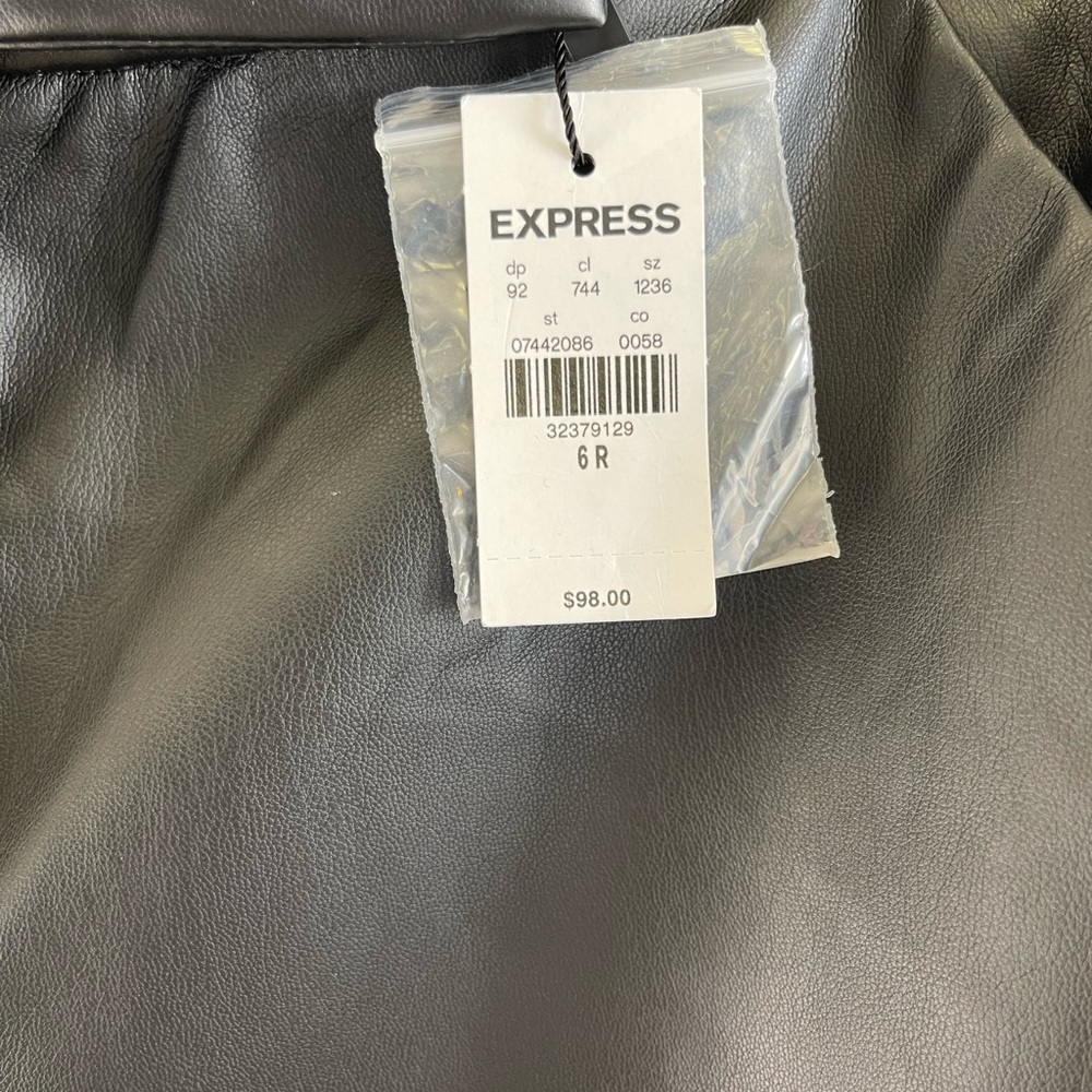 NWT Black Faux Leather Pants